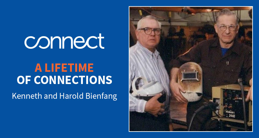 A Lifetime of Connections. Kenneth and Harold Bienfang