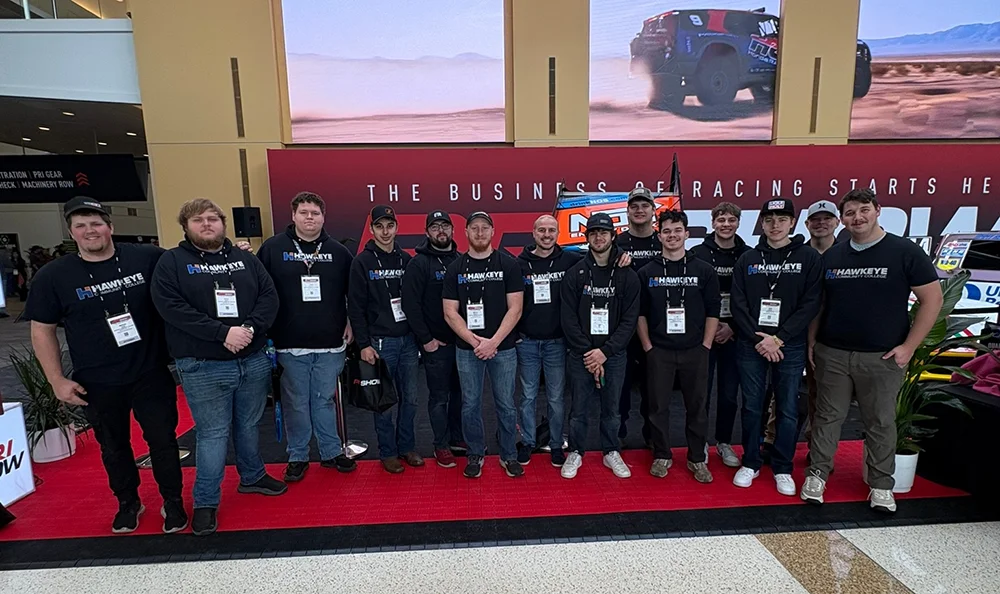 Automotive Technology students at the PRI show.
