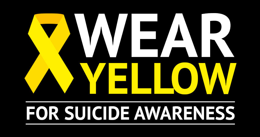 Wear Yellow for Suicide Awareness