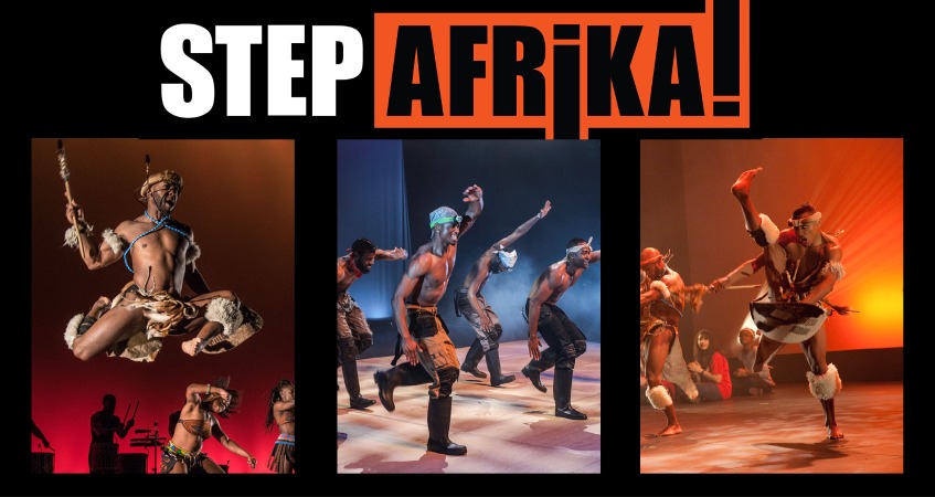 Step Afrika dancers