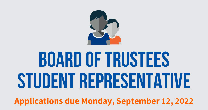 Seeking Board of Trustee Student Representatives