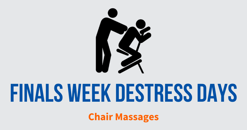 Finals Week Destress Days: Chair Massages