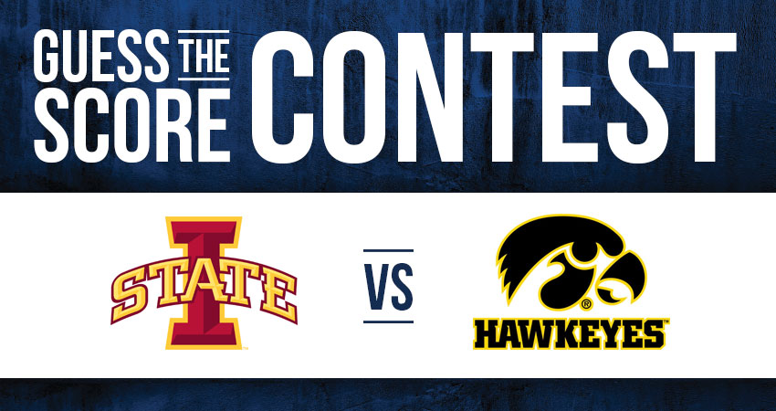 Iowa State vs Iowa Guess the Score Contest