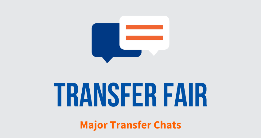 Fall 2022 Transfer Fair — Major Transfer Chats