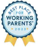 Best Place for Working Parents 2023 badge